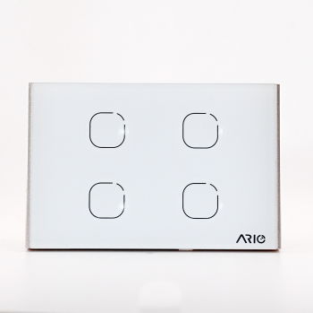 Smarthome | Công tắc cảm ứng thông minh BLE 4 nút Chữ Nhật