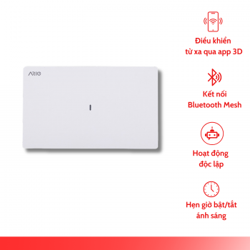 Công tắc thông minh BLE 1 nút Ario chữ nhật